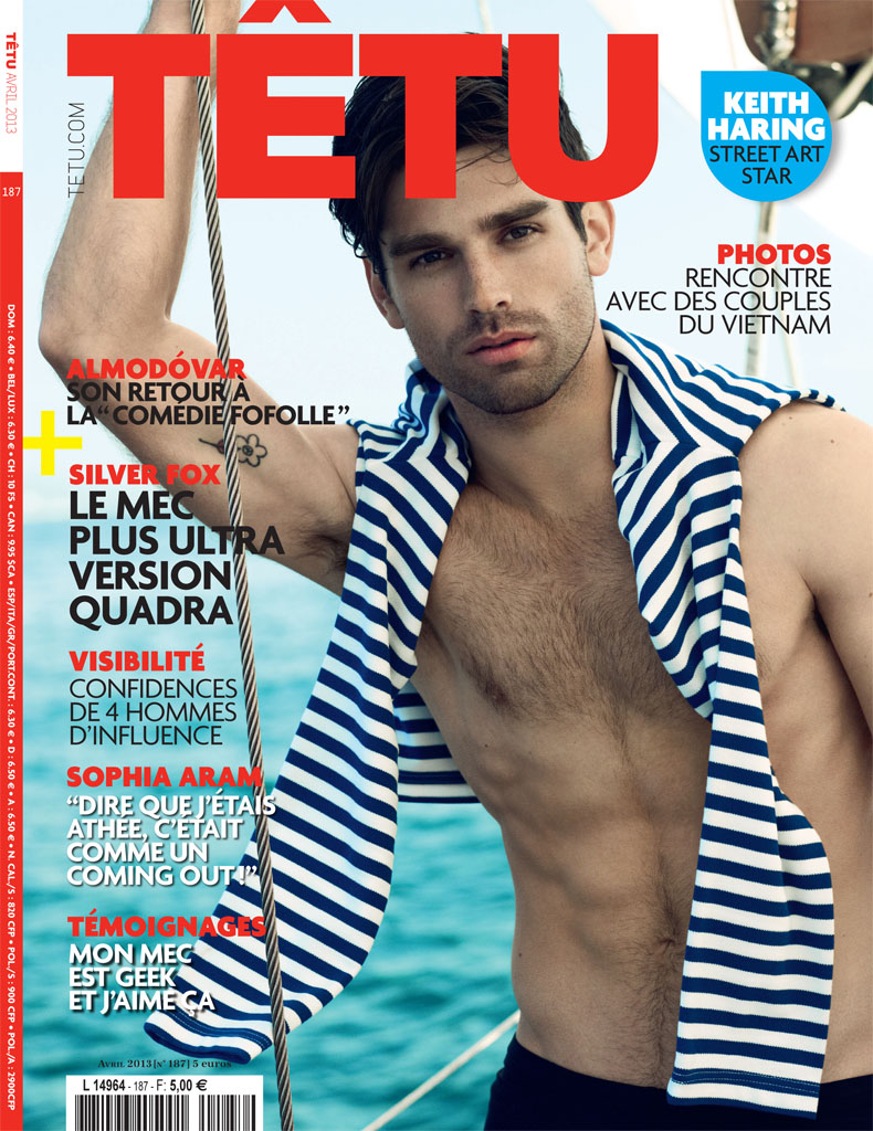 Justin Gaston Covers Tetu’s April 2013 Edition