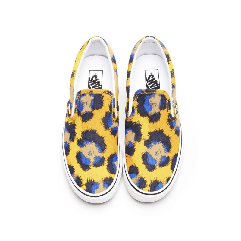 Vans Classic Slip On Kenzo Leopard Sunflower Cuban Sand