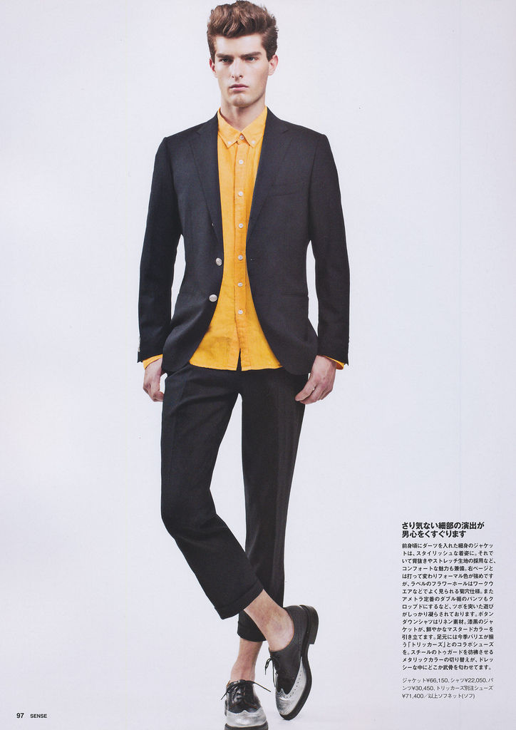 Junji Hata Captures Paolo Anchisi for Sense’s February 2013 Issue