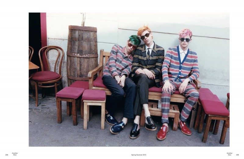 Shane Gambill, Cole Mohr & Lyle Lodwick Model Marc Jacobs Spring/Summer 2013 for AnOther Man