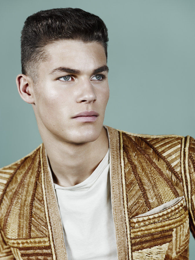 Tyler Maher Sports Balmain’s Spring Collection for Hercules