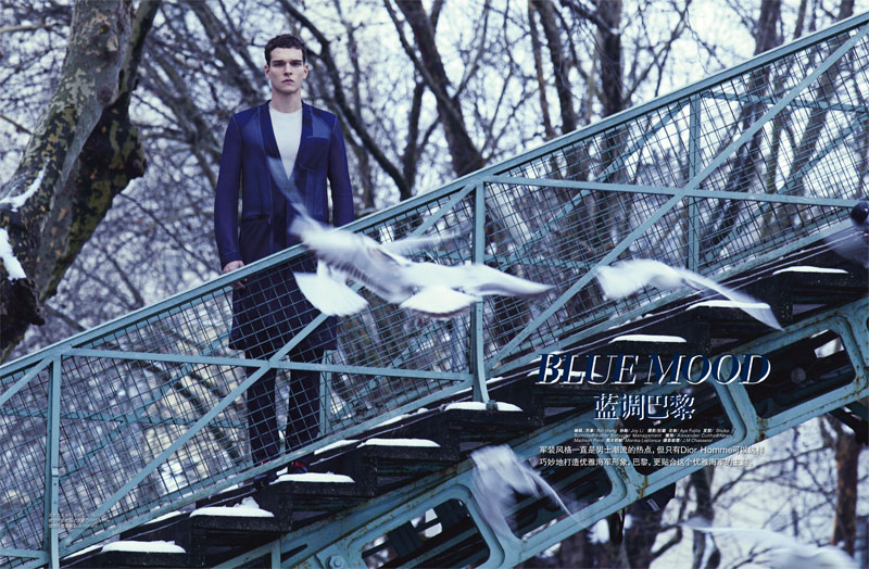 Alexandre Cunha is Clad in Dior Homme for L’Officiel Hommes China