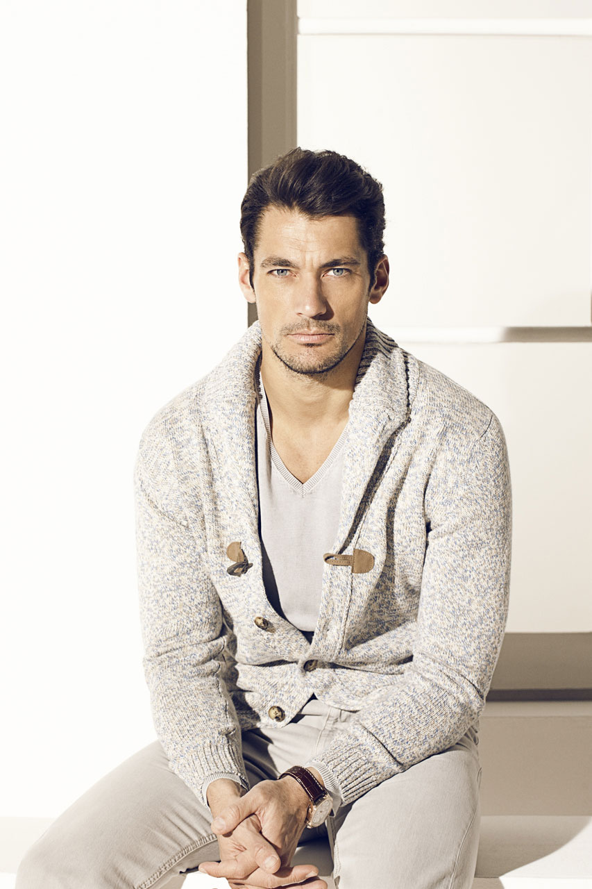 David Gandy Exudes Modern Refinement for Massimo Dutti’s March 2013 Lookbook