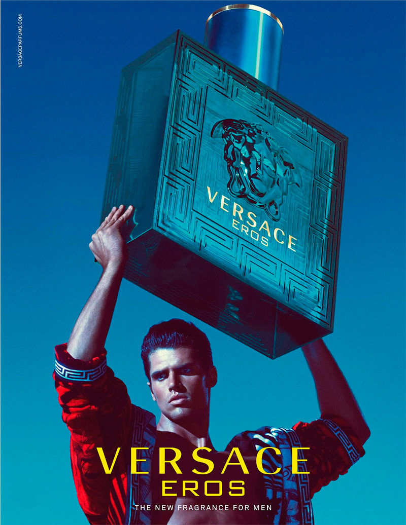 Versace Eros advert model Brian Shimansky Fragrance Campaign