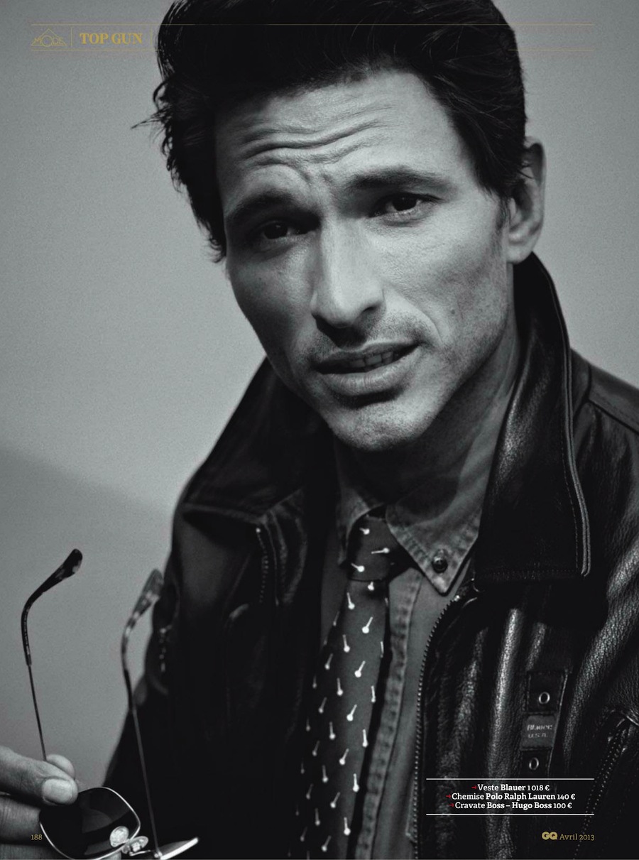 A Cinematic Andrés Velencoso Segura Poses for GQ France’s April 2013 Issue