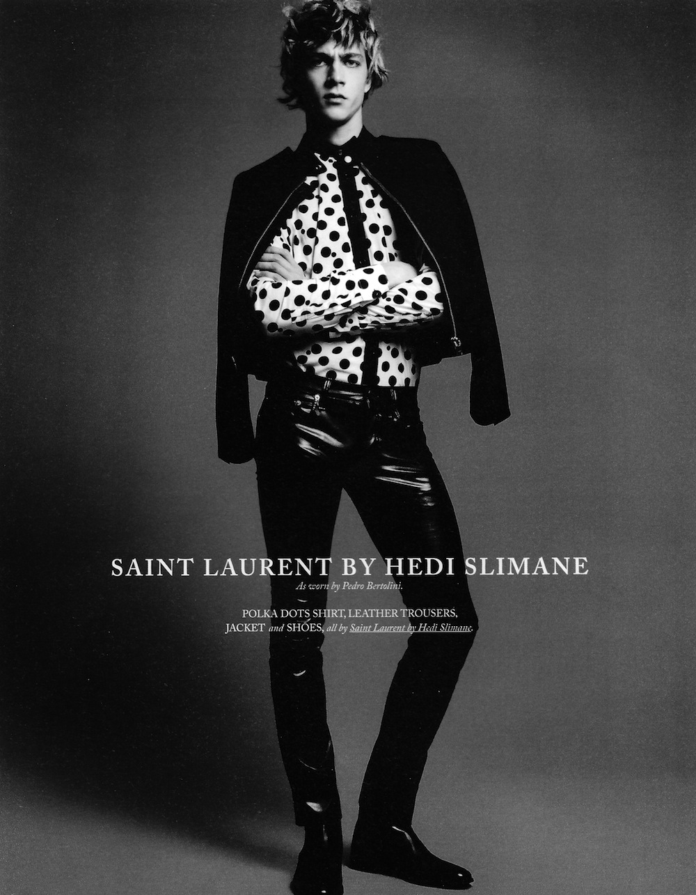 Pedro Bertolini Dons Saint Laurent & Dsquared² for Hercules