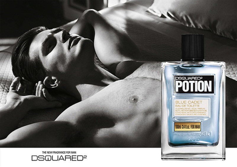 Diego Miguel Fronts Dsquared²'s Potion Blue Cadet Fragrance Campaign