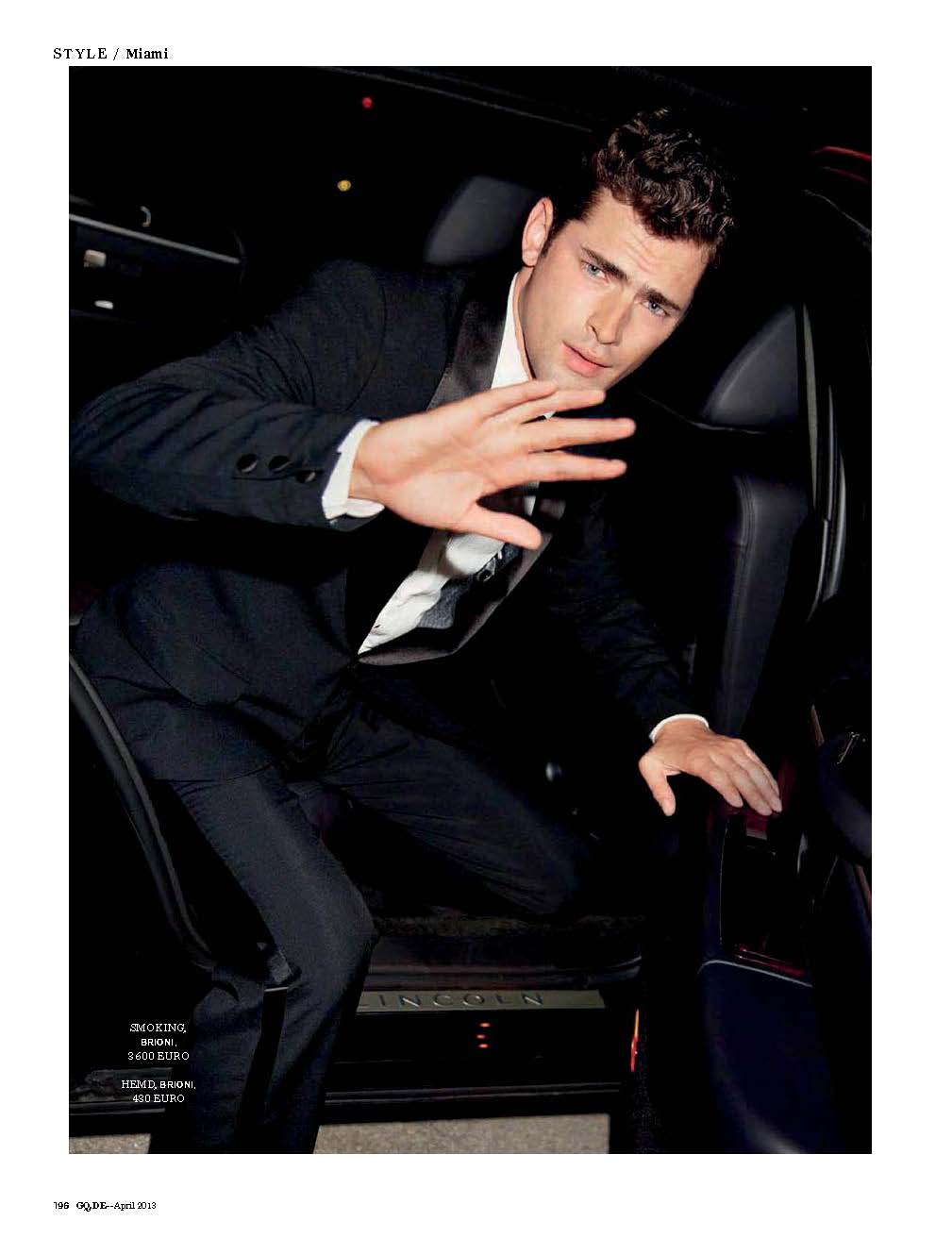 Sean O'Pry Visits Miami for GQ Germany