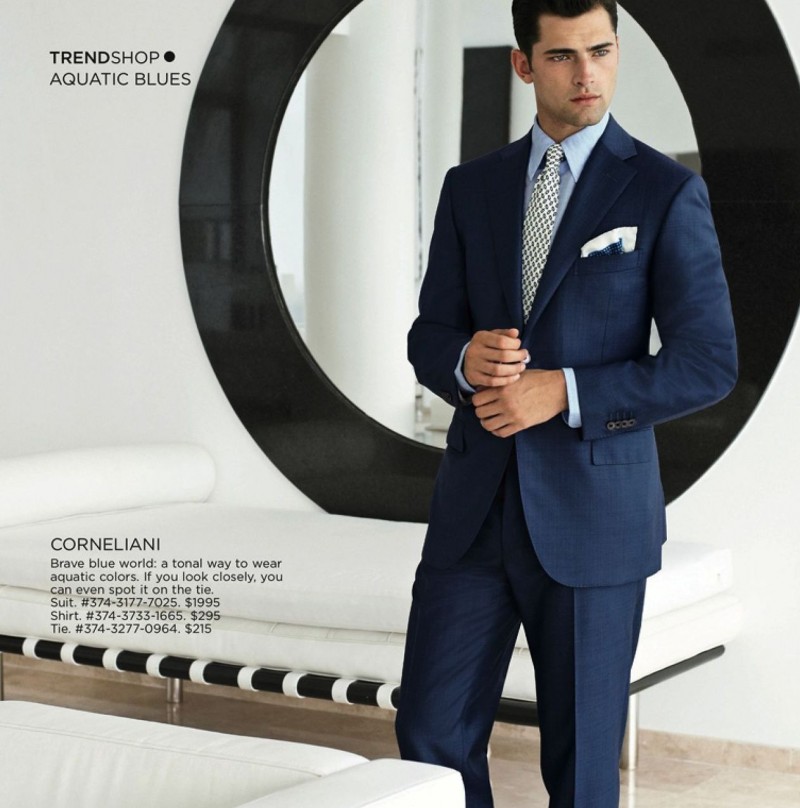 Sean O’Pry Embraces Spring Styles for Saks Fifth Avenue’s Catalogue