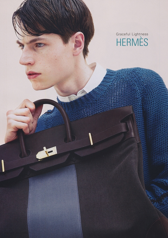 Jonas Kloch Models Hermes in Japan's Pen Magazine April 2013