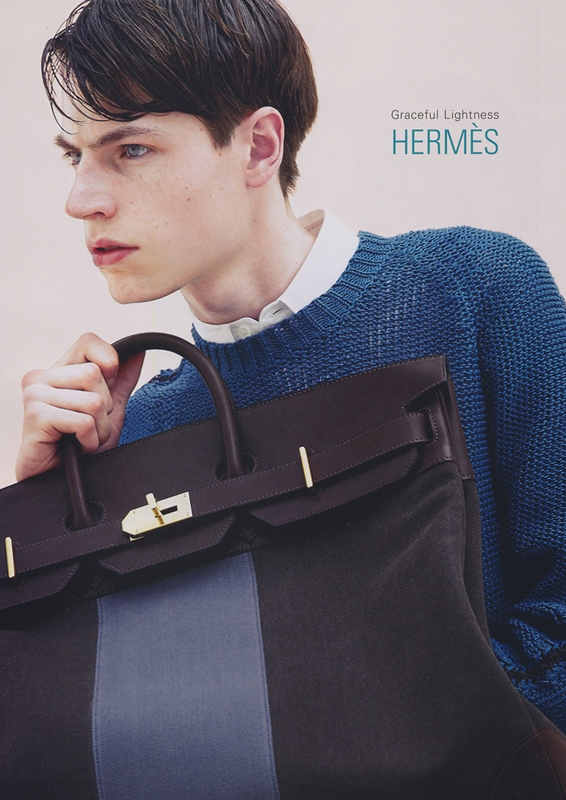 Jonas Kloch Models Hermes in Japan’s Pen Magazine April 2013