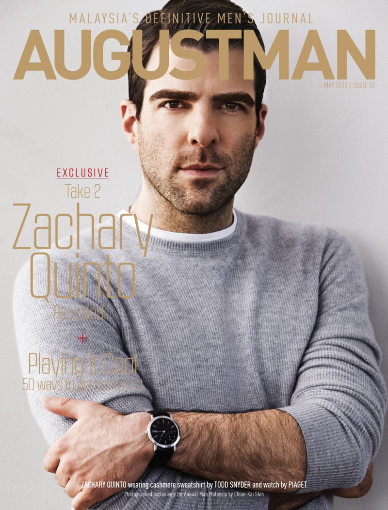 Zachary Quinto Graces August Man Malaysia's iPad Covers – The Fashionisto