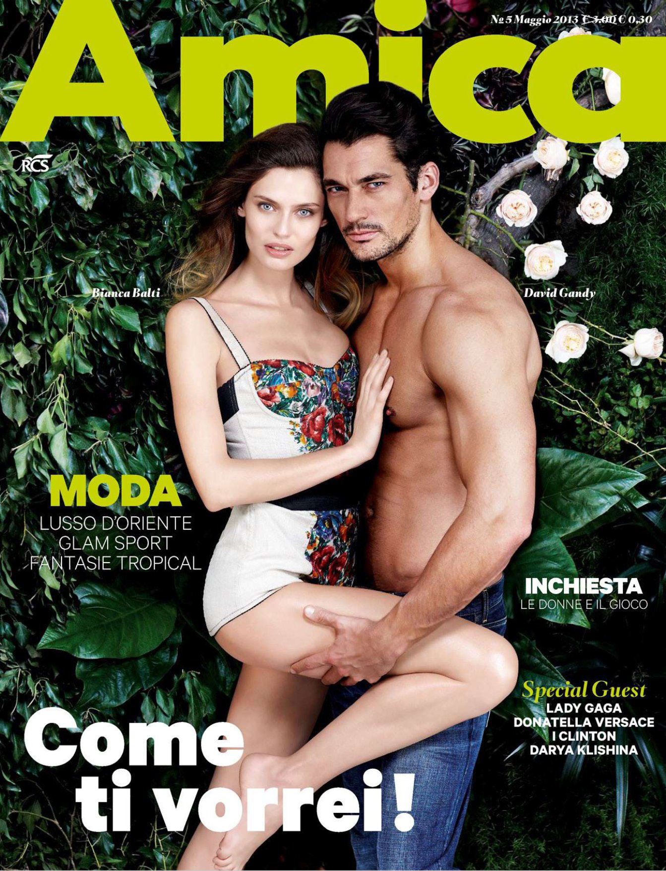 David Gandy Stuns on the Cover of Amica’s May 2013 Issue