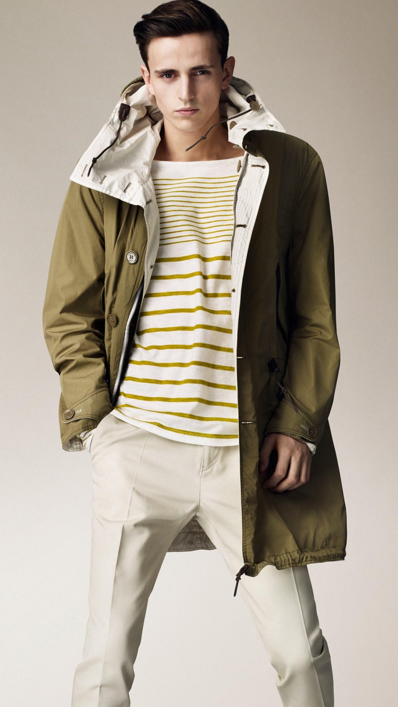 Alex Dunstan Poses for Burberry Brit's Spring/Summer 2013 Lookbook ...