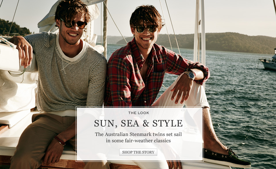 Jordan & Zac Stenmark Take Over the Seas for Mr Porter Issue 110