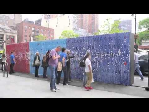 Perry Ellis Takes Over Union Square, New York City, for an Art Installation, “Pick Your Punctuation”