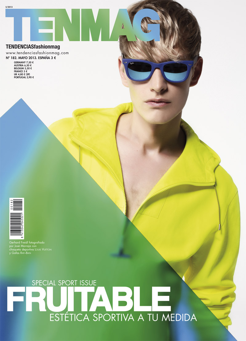 Gerhard Freidl Studies the Color Wheel on the Cover of TenMag