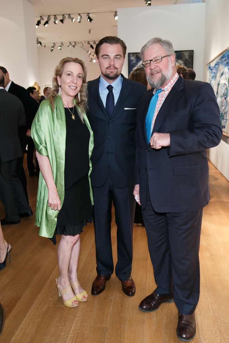 Sue Cohn Rockefeller Leonardo Dicaprio wearing a Brioni suit David Rockefeller Jr