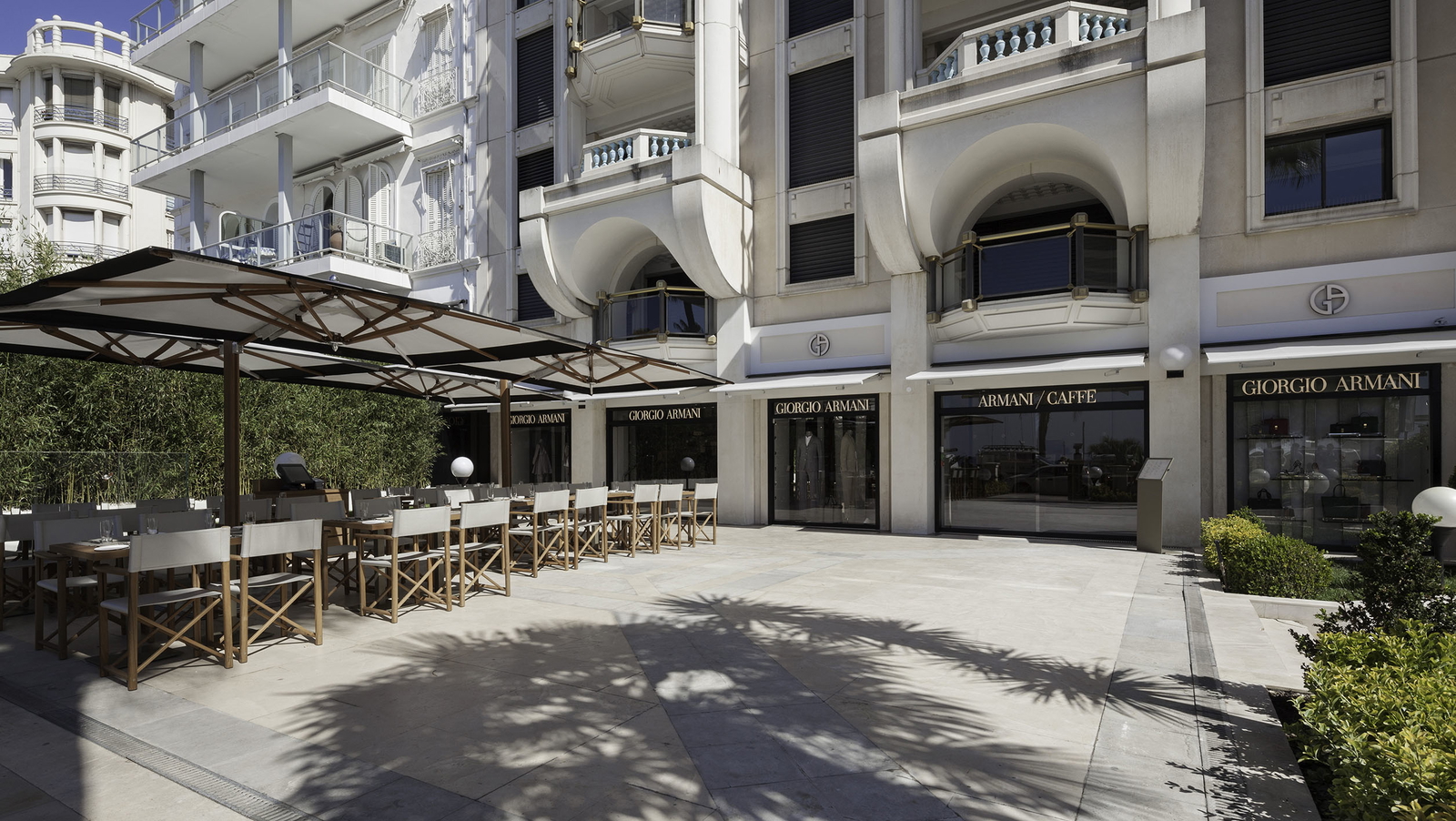 Giorgio Armani Opens a New Boutique & Armani Café in Cannes