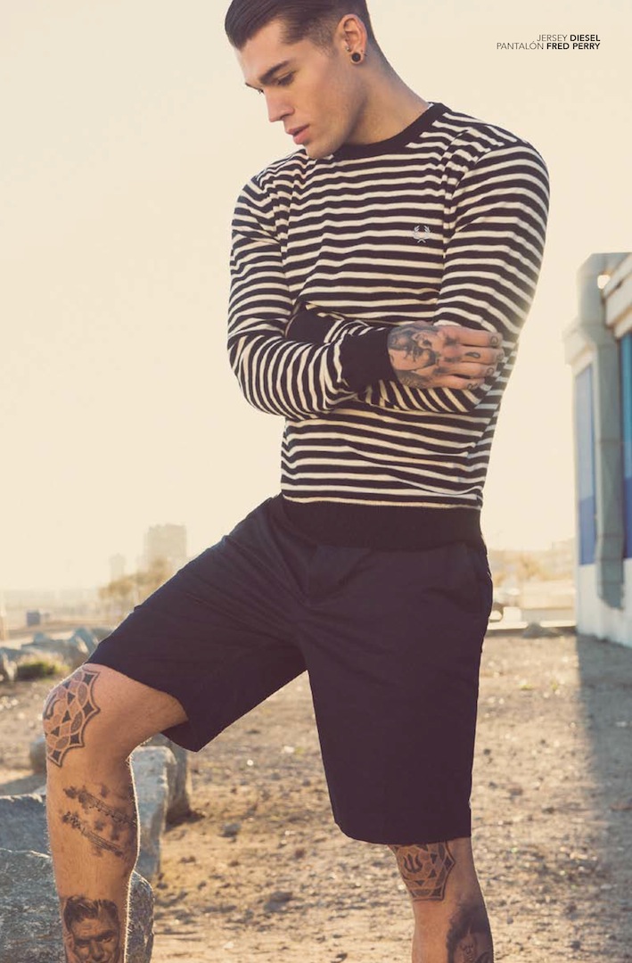 Stephen James Visits the Beach for Avenue Illustrated