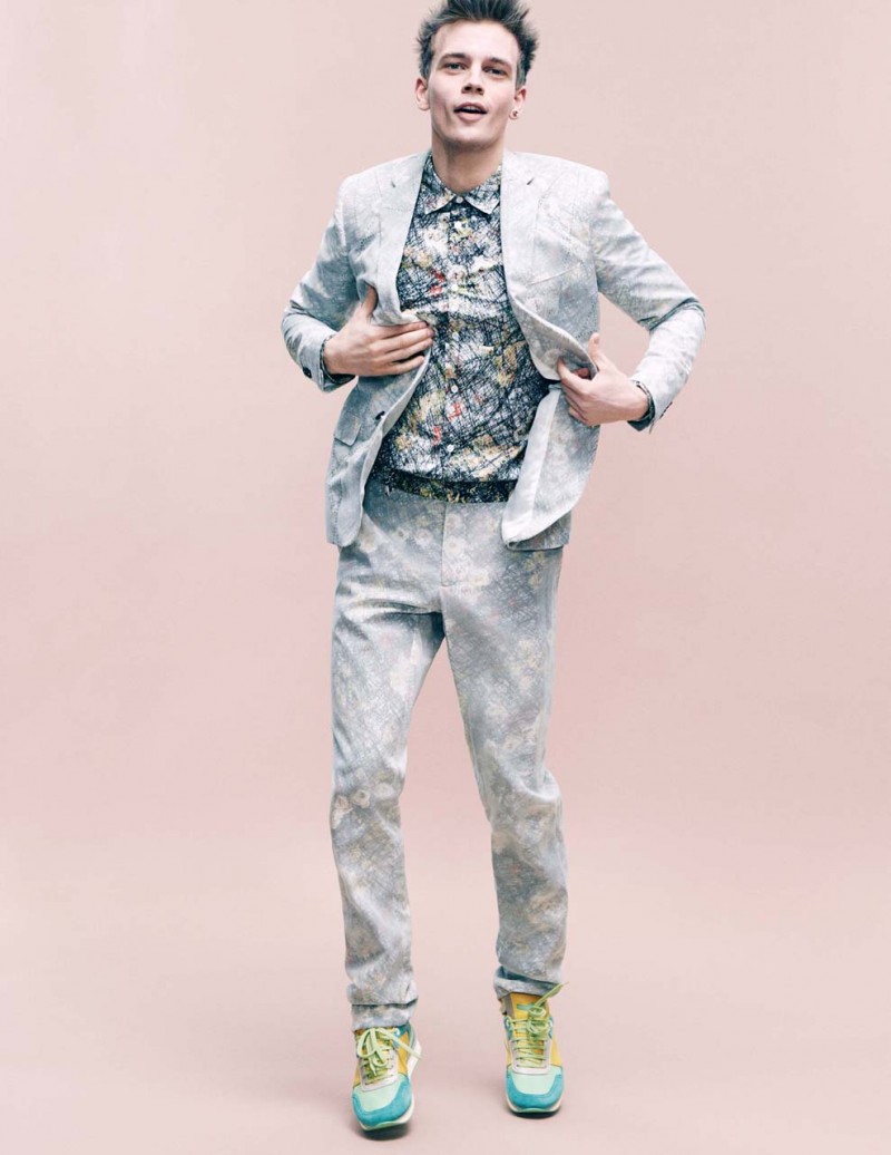 Benjamin Eidem Wears Delicate Colors for VMAN – The Fashionisto