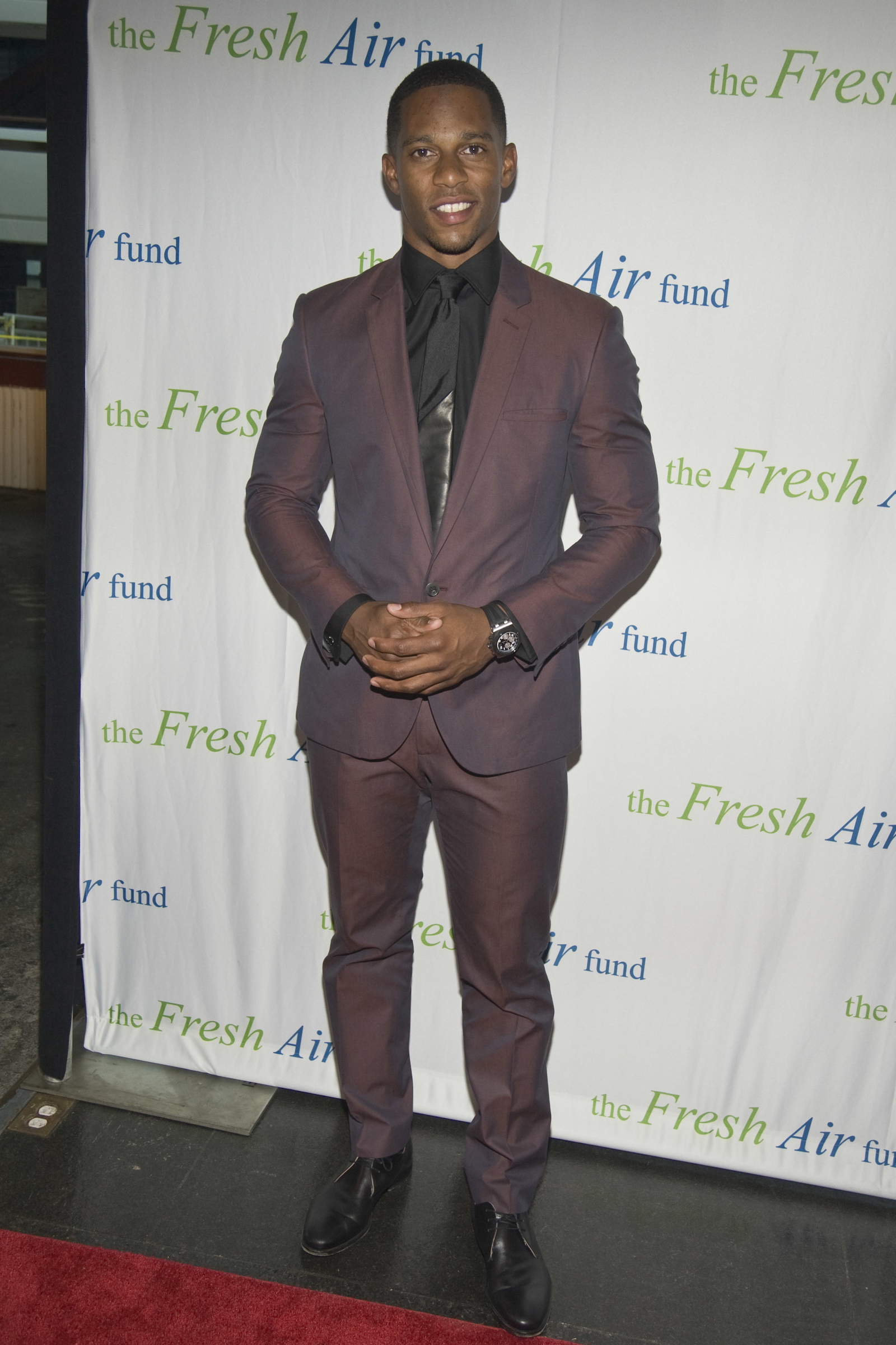 Victor Cruz Attends ‘Salute to American Heroes’ Gala in Calvin Klein Collection