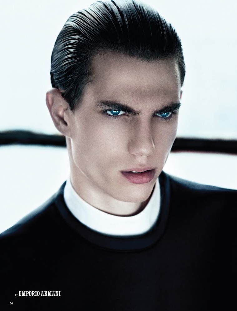 Marc Sebastian Faiella Dons Emporio Armani’s Fall 2013 Collection for 10 Men