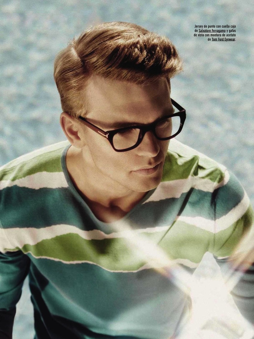 Benjamin Eidem Wears Spring Stripes for Spanish GQ