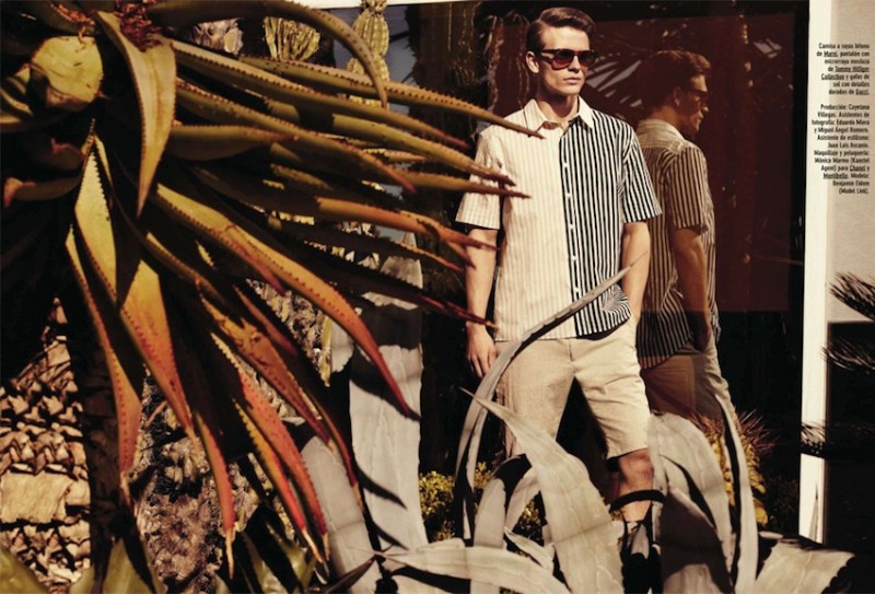 Benjamin Eidem Wears Spring Stripes for Spanish GQ - The Fashionisto