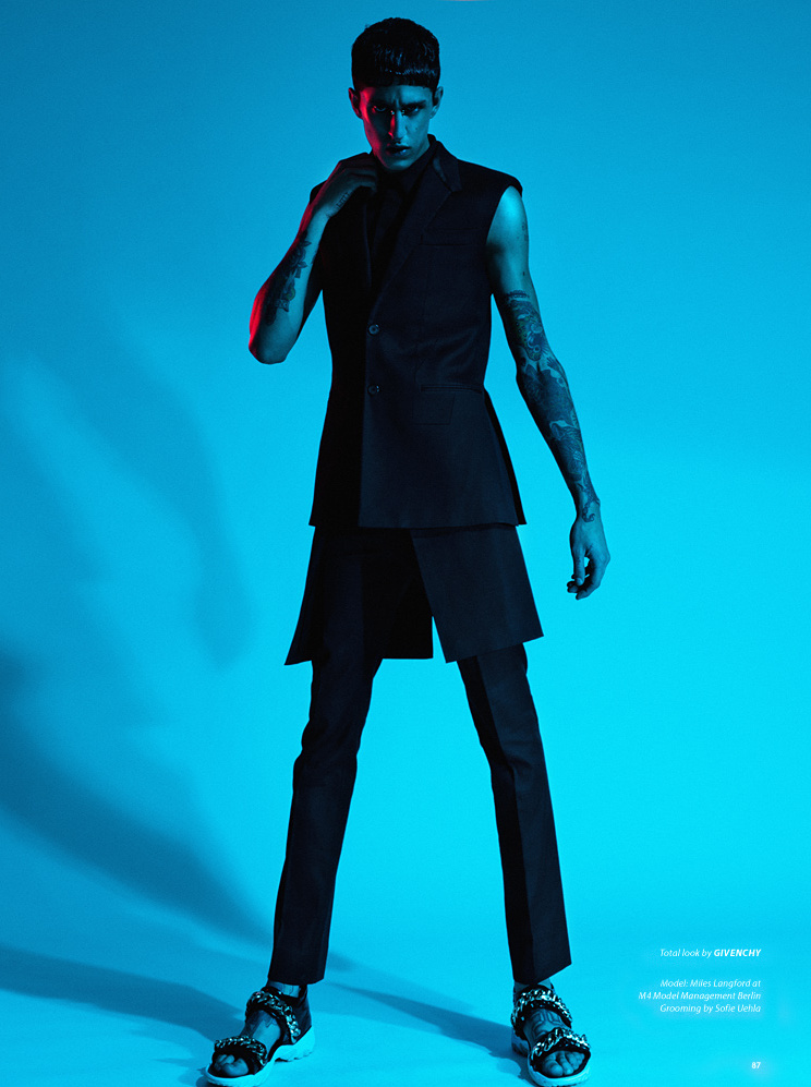 Arcin Sagdic Photographs Black Fashions for Essential Homme’s Latest Issue