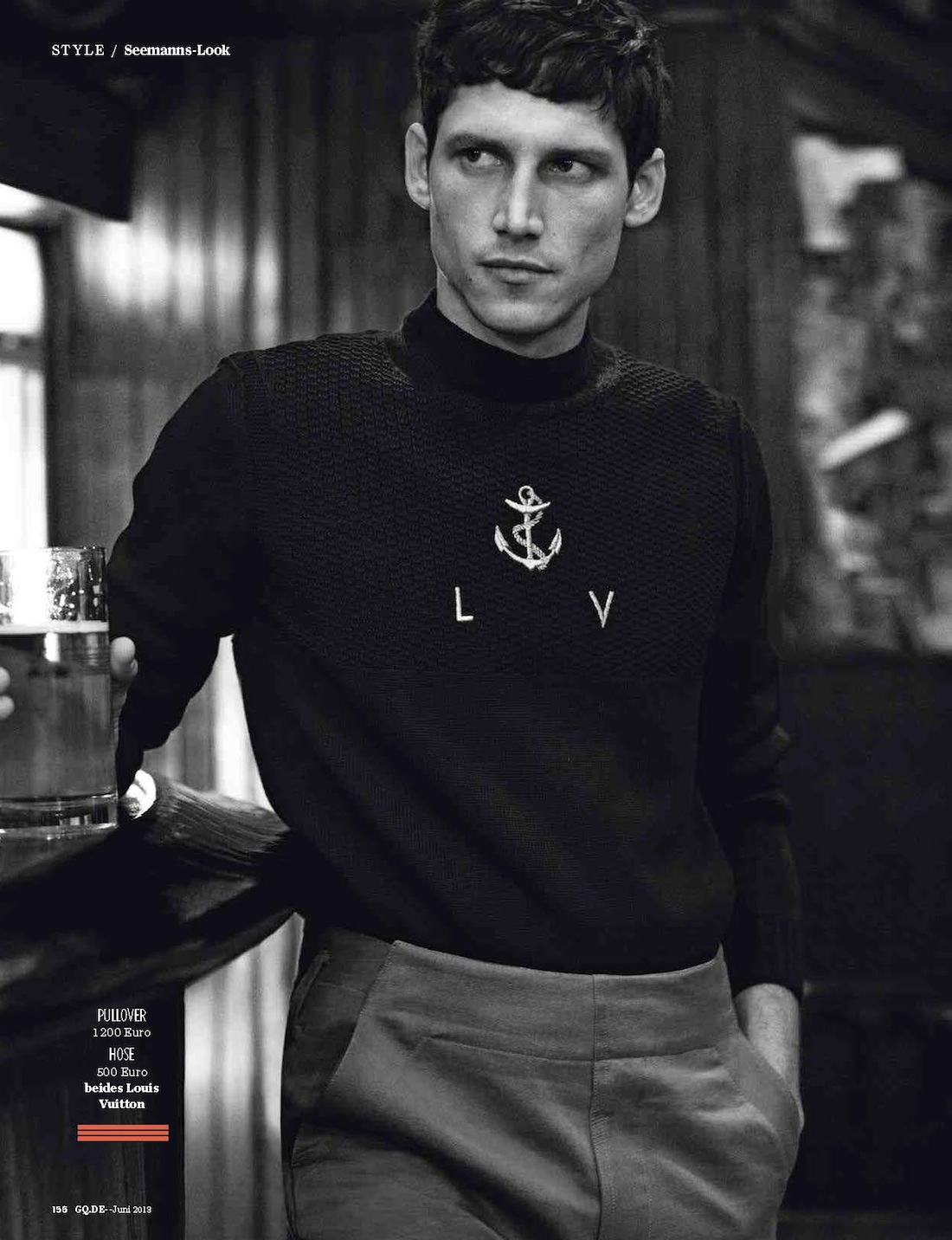 Roch Barbot Embraces Nautical Numbers for German GQ