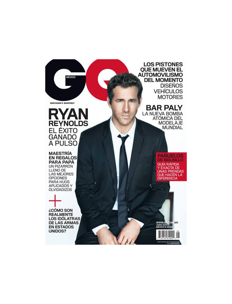 Ryan Reynolds Covers June's Edition of GQ Mexico
