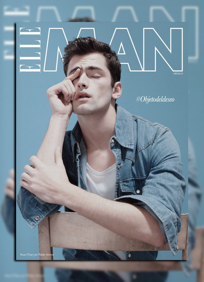 A Denim Clad Sean O'Pry Covers Elle Man Mexico's Latest Issue