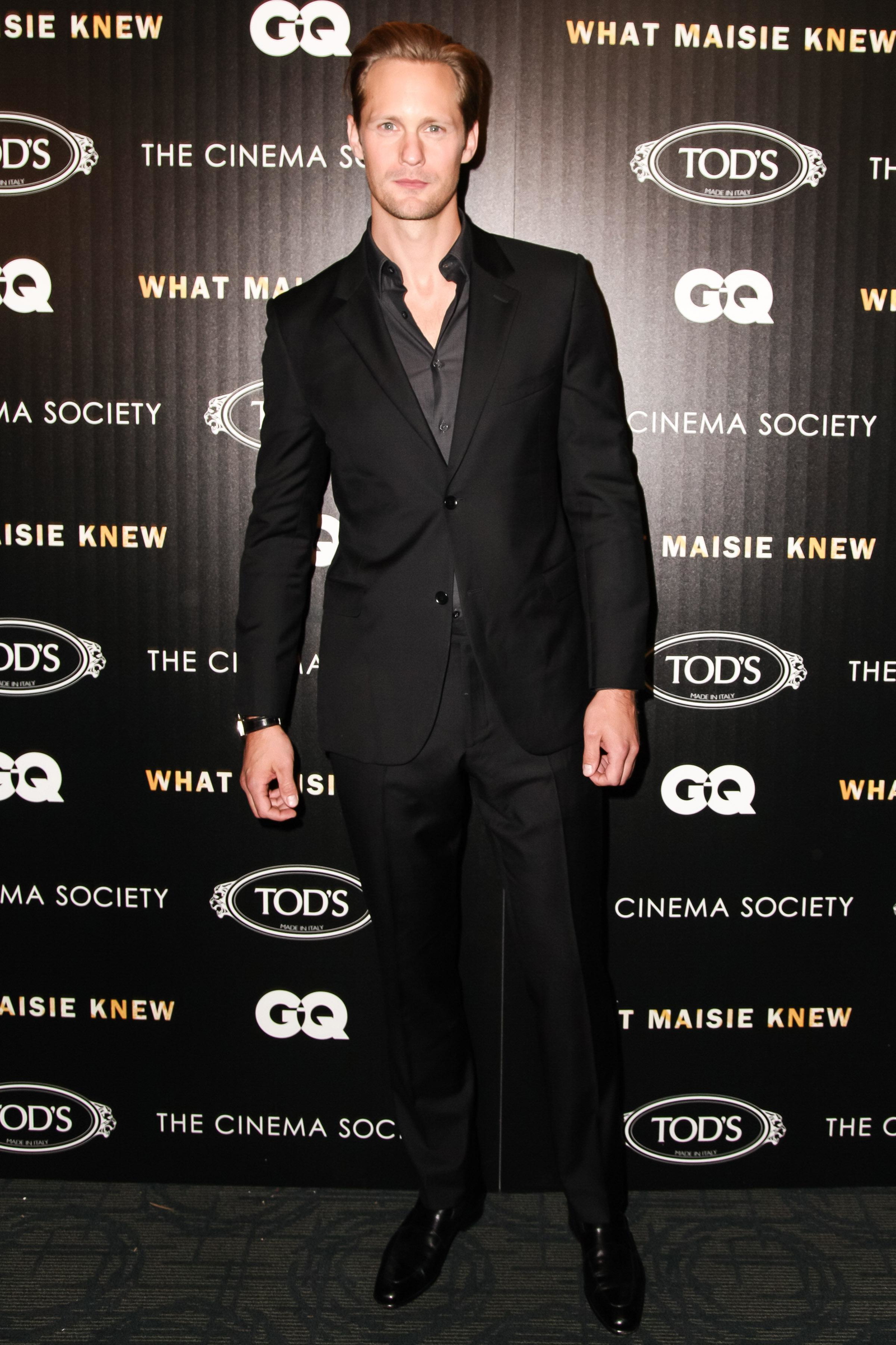 Calvin Klein Collection Outfits Alexander Skarsgård for ‘What Maisie Knew’ New York Screening
