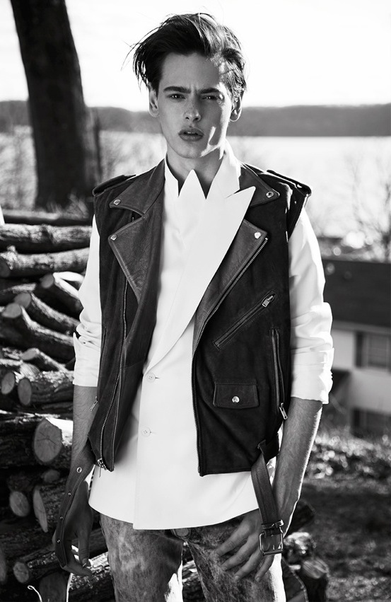 Hans Neumann Captures Jacob Morton in the Woods for Velour Magazine