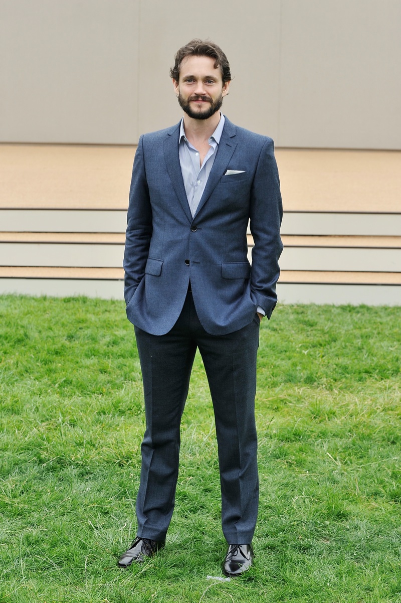 Hugh Dancy wearing Burberry at the Burberry Prorsum Menswear Spring Summer 2014 Show in London burberry spring summer 2014 guests 0008