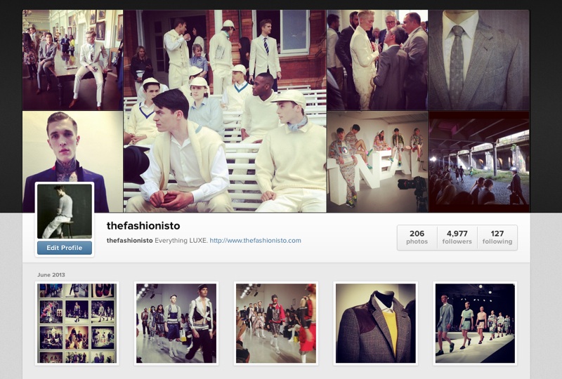 London Collections: Men on Instagram