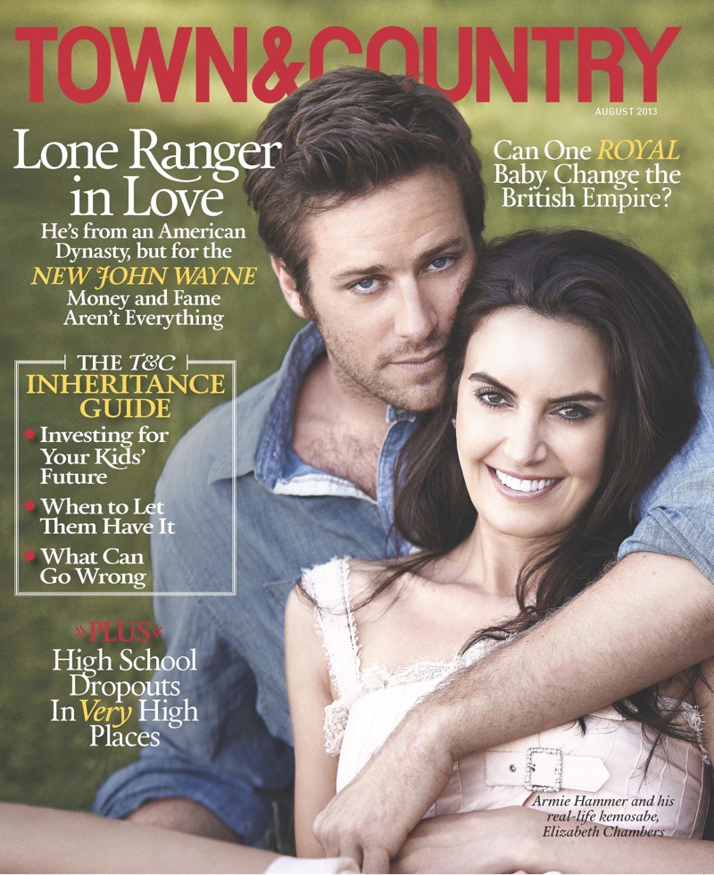 Armie Hammer Covers Town & Country