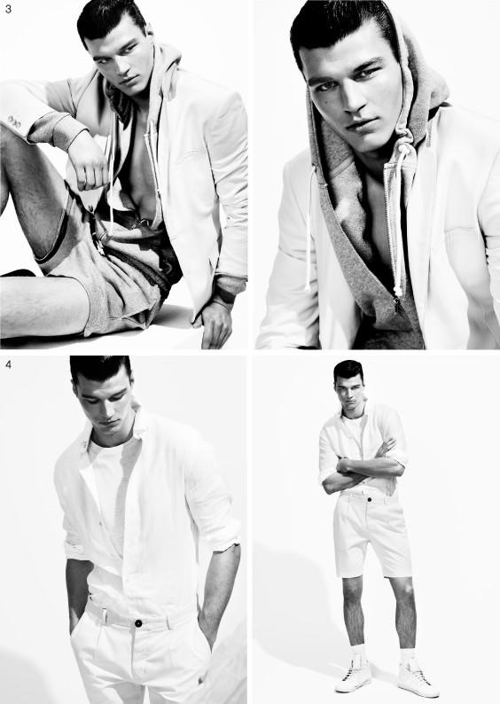 Arran Sly Gets Clean & Sporty for H&M Magazine