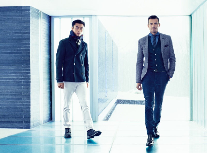 Alex Lundqvist & Zhao Lei Star in Boss Black Fall/Winter 2013 Menswear Campaign