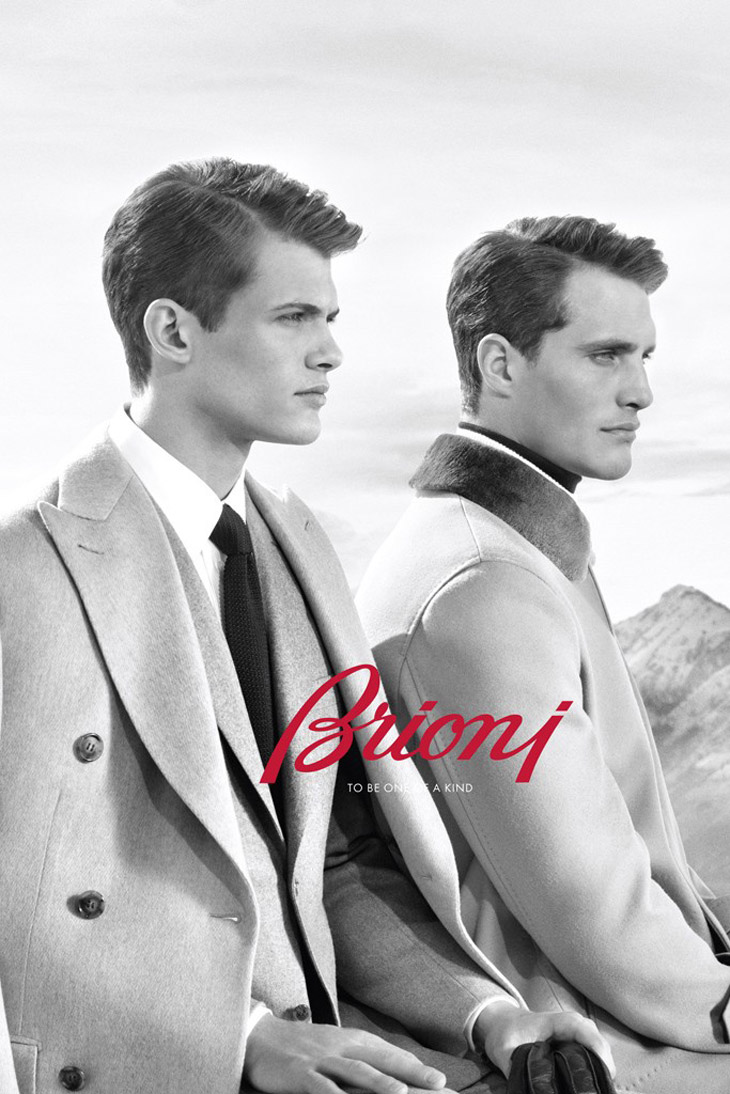 Ollie Edwards & Julien Nielsen Front Brioni Fall/Winter 2013 Campaign