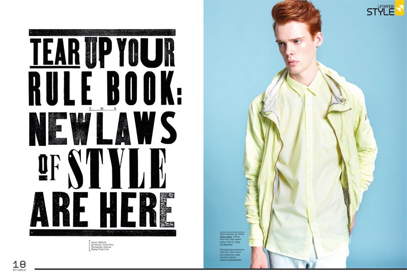 Cameron Gordon Delivers Style Rules for FHM Singapore