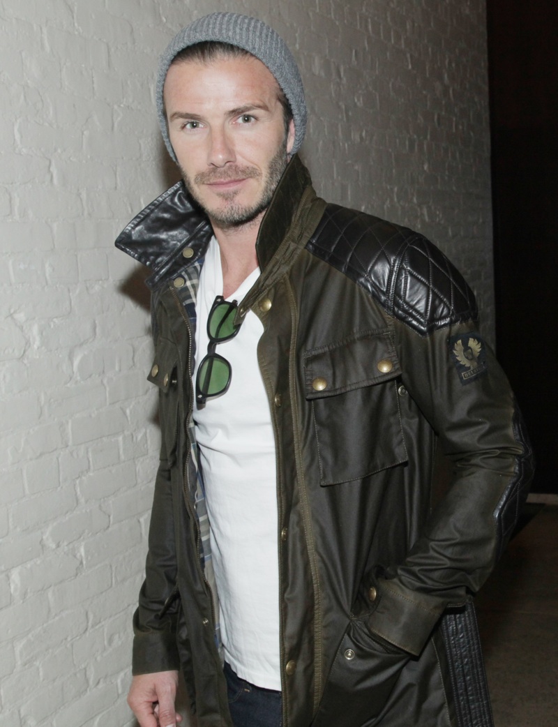David Beckham Spotted in Belstaff