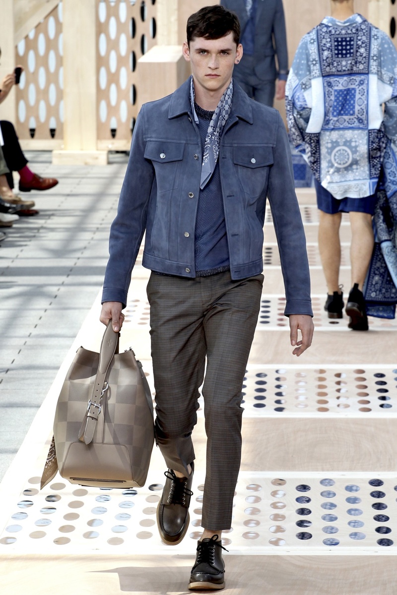 Look 19 from the Louis Vuitton Men's Spring/Summer 2014 Fashion