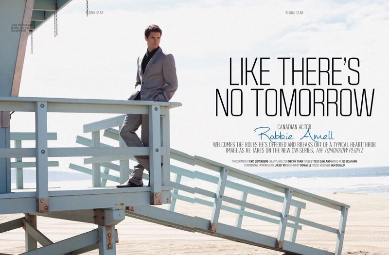 Robbie Amell for August Man