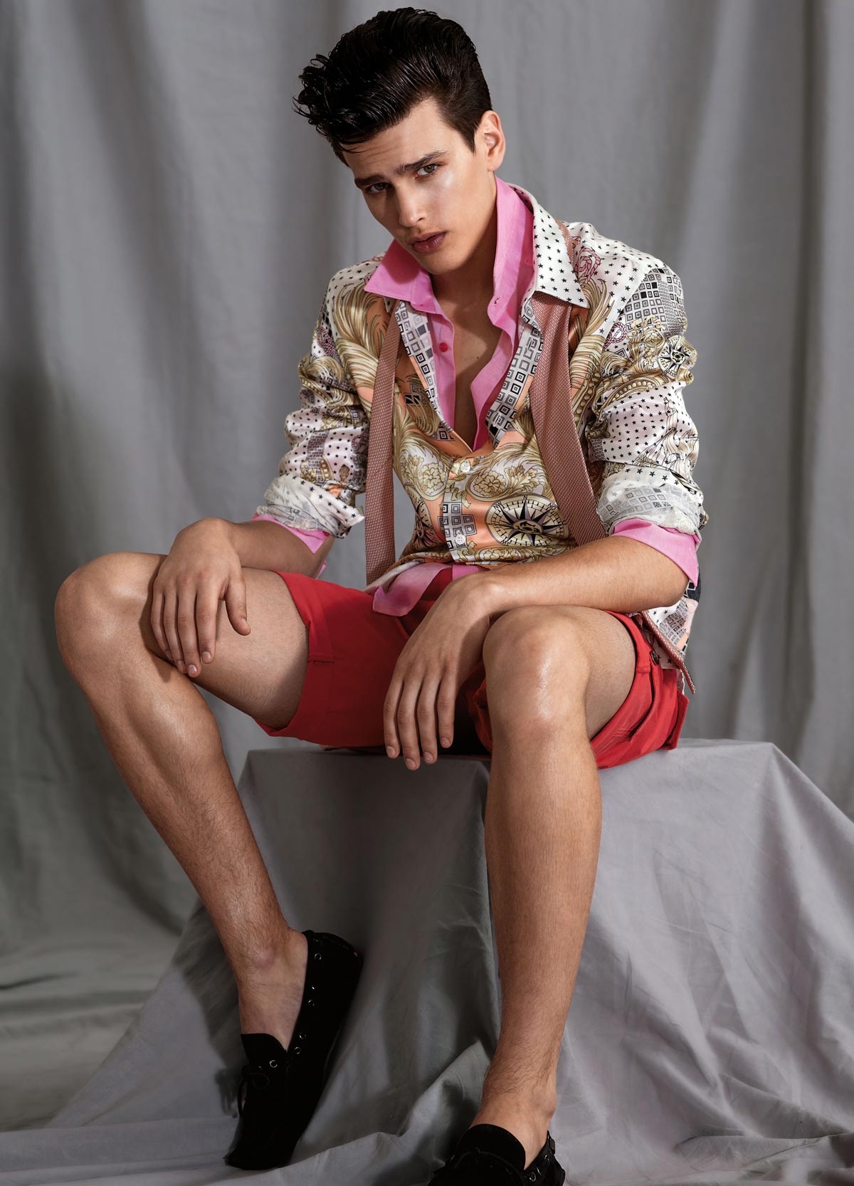 Simon Van Meervenne Graces Versace Collection Spring/Summer 2013 Lookbook