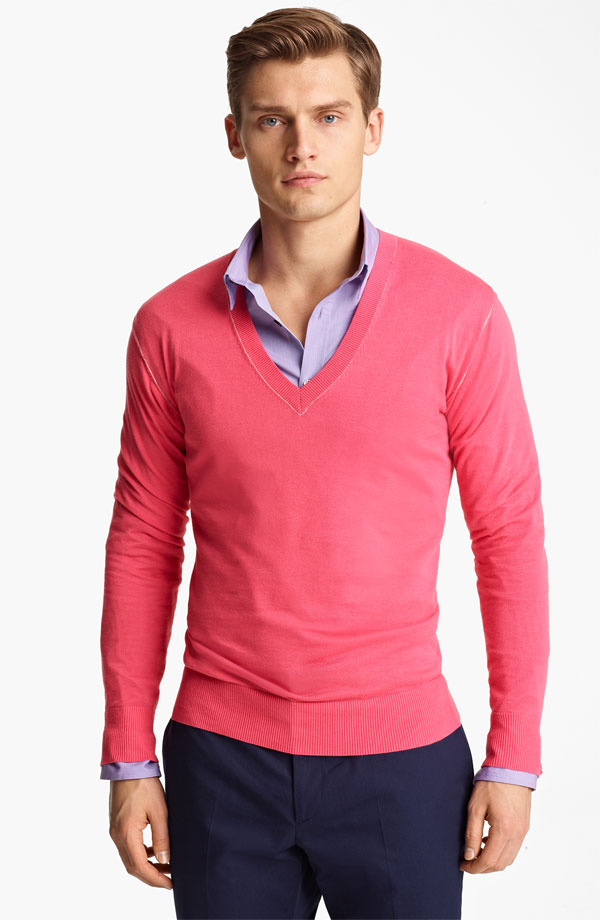 A Paul Smith Clad Vladimir Ivanov Poses for Nordstrom