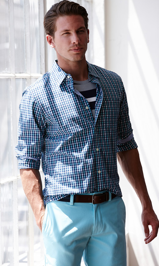 Adam Senn Wears Banana Republic's Summer 2013 Collection – The Fashionisto