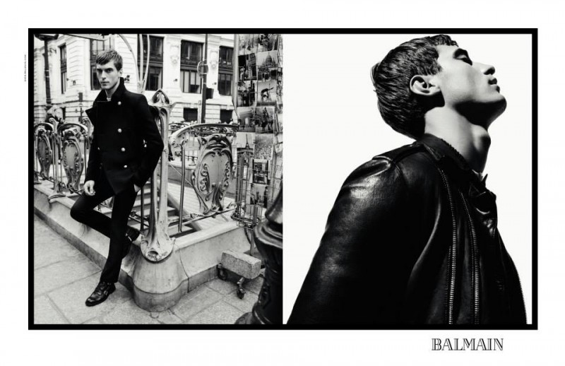 balmain fall winter 2013 campaign clement chabernaud