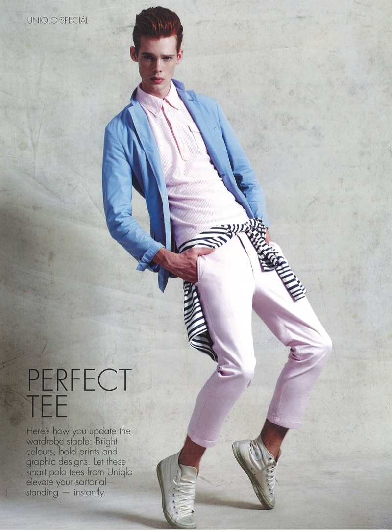 Cameron Gordon Rocks Uniqlo for Style:Men Singapore